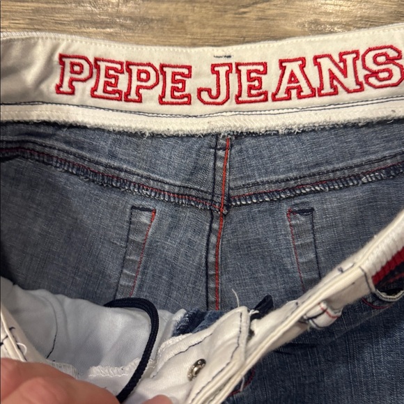 Vintage Pepe Jeans Blue with Red and White Stripes full zip sides - 33 - Picture 3 of 8